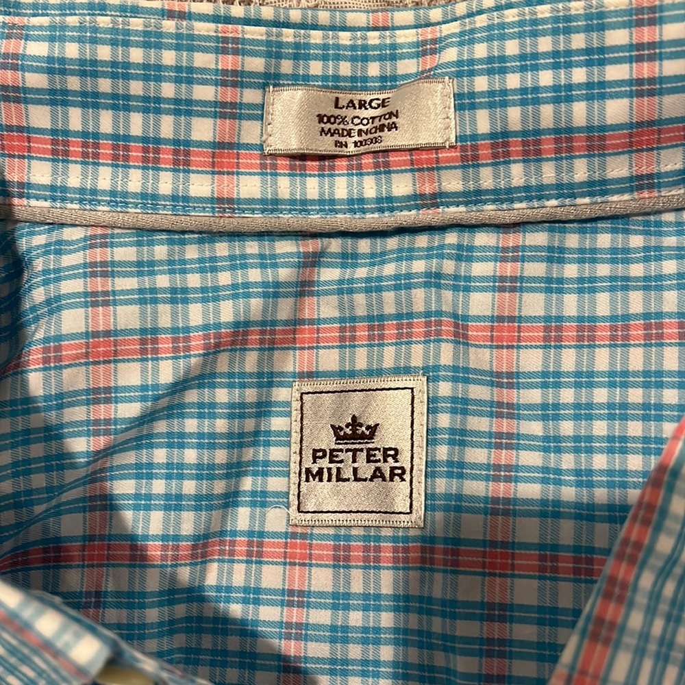 Peter Millar Button Down Large - image 3